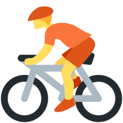 Emoji Orang Bersepeda Twitter