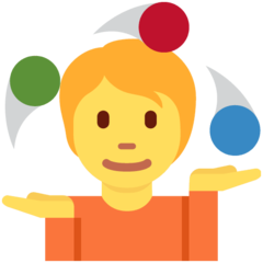 Emoji Orang Juggling Twitter