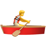 Emoji Orang Mendayung Perahu Apple