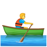 Emoji Orang Mendayung Perahu WhatsApp