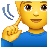 Emoji Orang Tuli WhatsApp