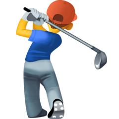 Emoji Pria Bermain Golf Facebook