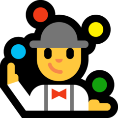 Emoji Pria Juggling Microsoft