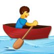 Emoji Pria Mendayung Perahu Samsung