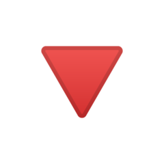 Emoji Segitiga Merah Mengarah Kebawah Google