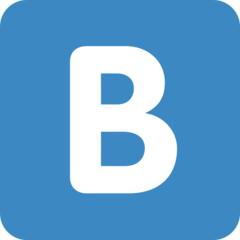 Emoji Simbol Indikator Regional Huruf B Twitter