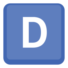 Emoji Simbol Indikator Regional Huruf D Facebook