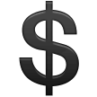 Emoji Tanda Dolar Besar Samsung