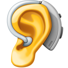 Emoji Telinga dengan Alat Bantu Dengar Facebook