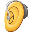 Emoji Telinga dengan Alat Bantu Dengar Samsung