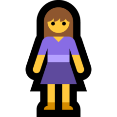 Emoji Wanita Berdiri Microsoft