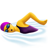 Emoji Wanita Berenang Apple