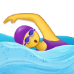 Emoji Wanita Berenang Samsung
