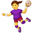 Emoji Wanita Bermain Bola Tangan Samsung