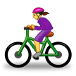 Emoji Wanita Bersepeda Samsung