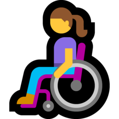 Emoji Wanita Di Kursi Roda Manual Microsoft
