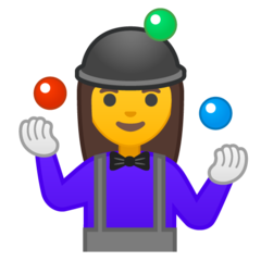 Emoji Wanita Juggling Google
