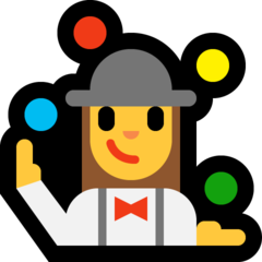 Emoji Wanita Juggling Microsoft