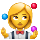 Emoji Wanita Juggling WhatsApp