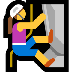 Emoji Wanita Memanjat Microsoft