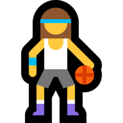 Emoji Wanita Memantulkan Bola Microsoft