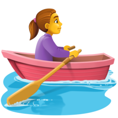 Emoji Wanita Mendayung Perahu Facebook