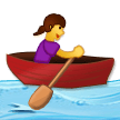 Emoji Wanita Mendayung Perahu Samsung