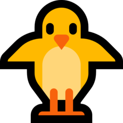 Emoji Anak Ayam Menghadap Depan Microsoft