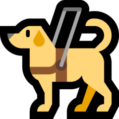 Emoji Anjing Penuntun Microsoft