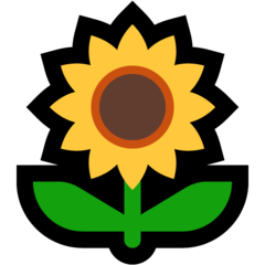 Emoji Bunga Matahari Microsoft