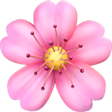 Emoji Bunga Sakura Apple