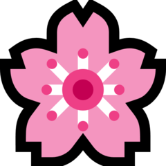 Emoji Bunga Sakura Microsoft