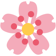 Emoji Bunga Sakura Twitter