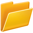 Emoji Folder Berkas Terbuka Samsung