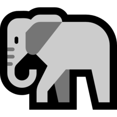 Emoji Gajah Microsoft