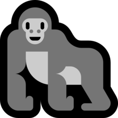 Emoji Gorila Microsoft