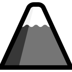 Emoji Gunung Fuji Microsoft