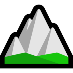 Emoji Gunung Microsoft