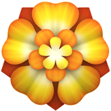 Emoji Hiasan Berbentuk Bunga Apple