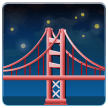 Emoji Jembatan di Malam Hari Samsung