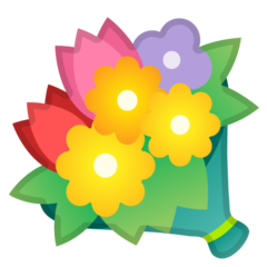 Emoji Karangan Bunga Google