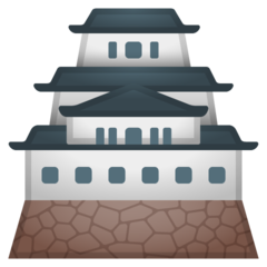 Emoji Kastil Jepang Google