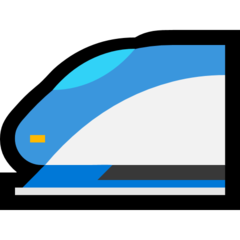 Emoji Kereta Berkecepatan Tinggi Microsoft