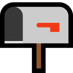 Emoji Kotak Surat Terbuka dengan Bendera Diturunkan Microsoft