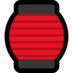 Emoji Lentera Kertas Merah Microsoft