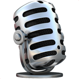 Emoji Mikrofon Studio Apple
