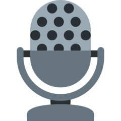 Emoji Mikrofon Studio Twitter