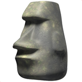 Emoji Moai Apple