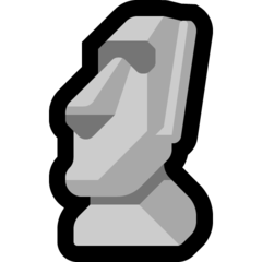 Emoji Moai Microsoft