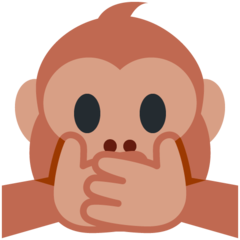 Emoji Monyet Jangan Berbicara yang Buruk Twitter